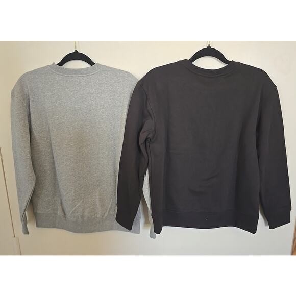 Two Athletic Works XS Crew neck Sweatshirts Black And Grey - Picture 3 of 9